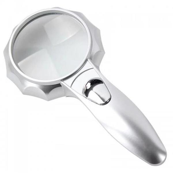 4x 6 Led Işık Aydınlatma 75mm Optik Lens El Büyüteç - Image 1