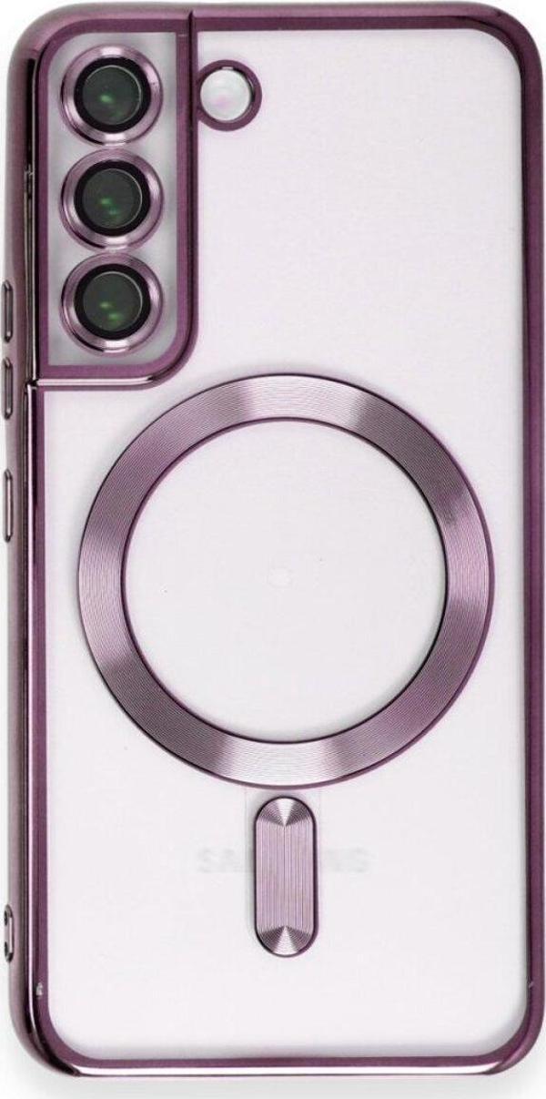 Teknomoda Samsun Galaxy S23 PLUS Kılıf Kamera Lens Korumalı Renkli Magsafe Şeffaf Kapak - Image 1