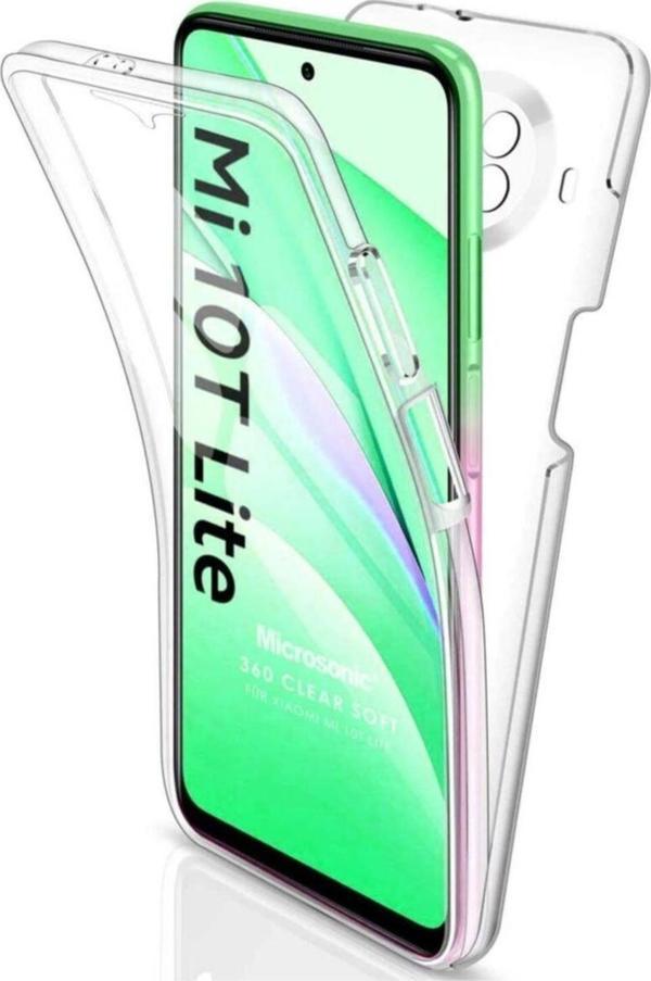 Teknomoda Xiaomi Mi 10t Lite 360 Kılıf Şeffaf Ön Arka Korumalı Silikon - Image 1