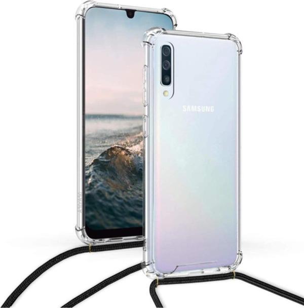 Teknomoda Samsung Galaxy A50 Şeffaf Boyun -omuz Askılı Kordon Ipli Kılıf - Image 1