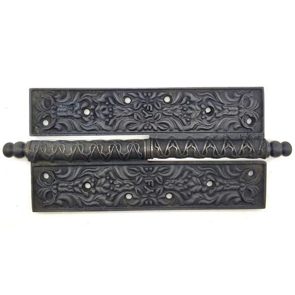 Antika Tarz Dekoratif Pirinç Lüks Okka Menteşe - 20cm, Oksit - Image 1