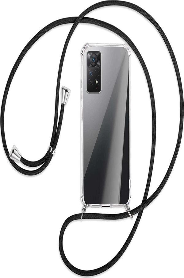 Teknomoda Xiaomi Redmi Note 11s Şeffaf Boyun Omuz Askılı Ipli Kılıf - Image 1