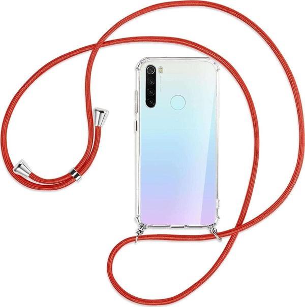 Teknomoda Xiaomi Redmi Note 8 Kılıf Boyun Omuz Askılı Ipli Anti Şok Köşe Korumalı Şeffaf Silikon - Image 1