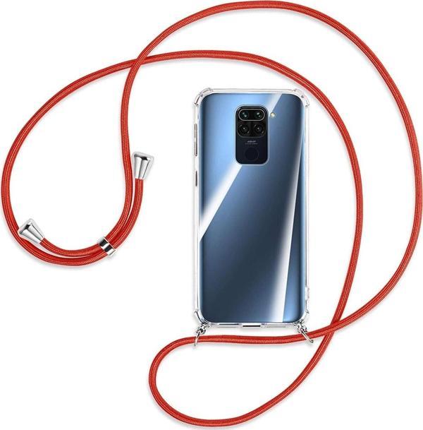 Teknomoda Xiaomi Redmi Note 9 Kılıf Boyun Omuz Askılı Ipli Anti Şok Köşe Korumalı Şeffaf Silikon - Image 1