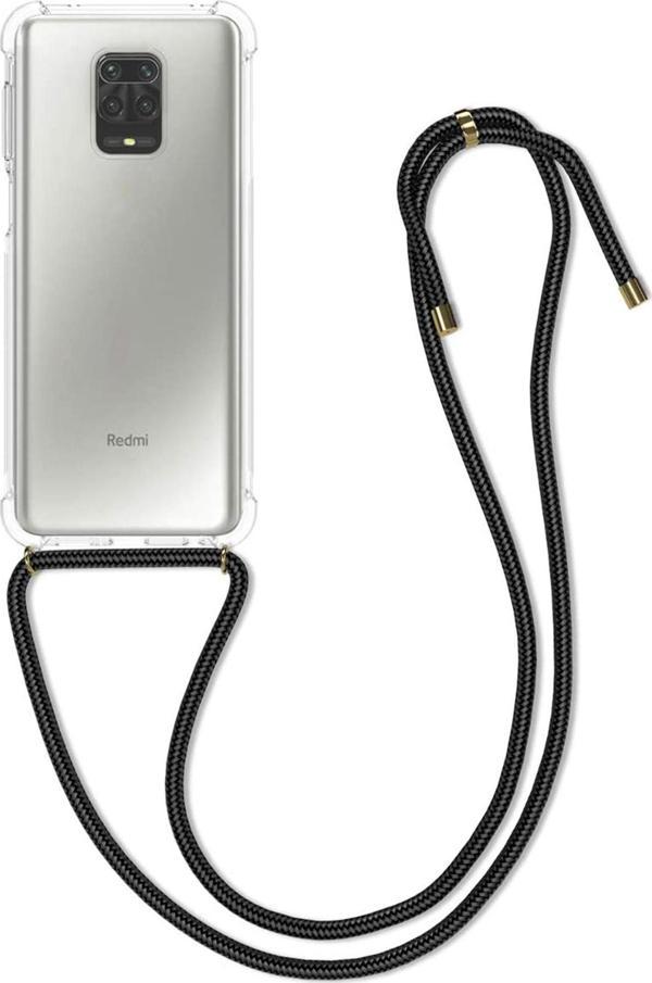 Teknomoda Xiaomi Redmi Note 9 Pro Max Şeffaf Boyun Omuz Askılı Ipli Kordonlu Kılıf - Image 1