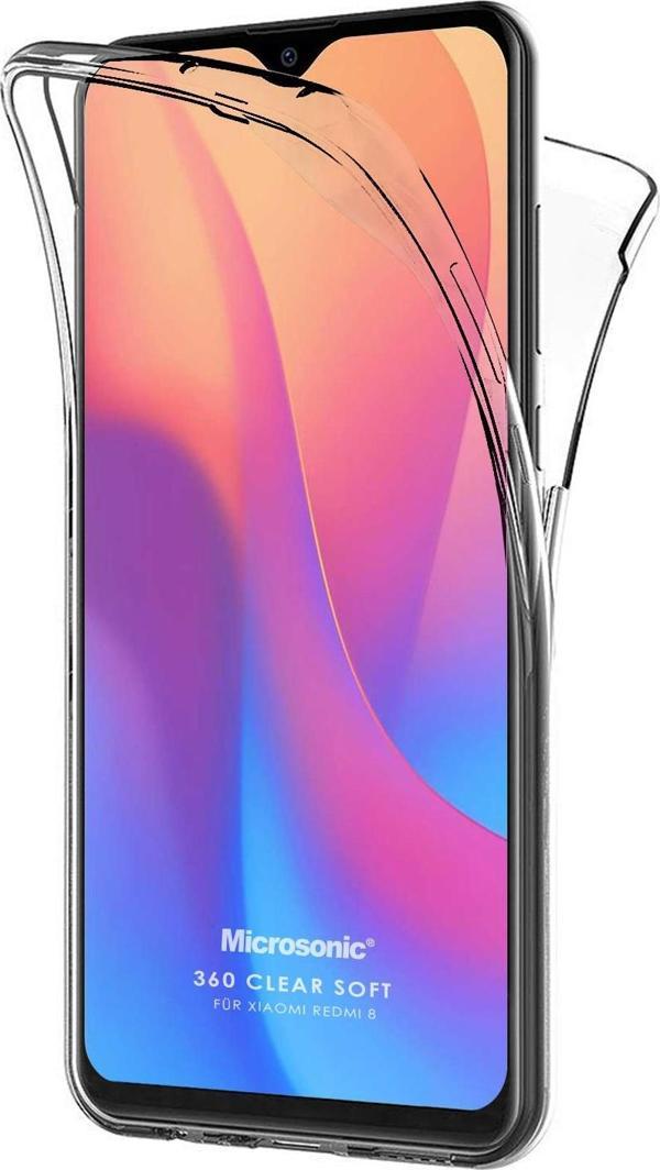 Microsonic Xiaomi Redmi 8 Kılıf 6 tarafı tam full koruma 360 Clear Soft Şeffaf - Image 1