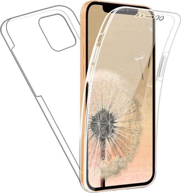 Teknomoda Apple Iphone 12 Pro Max ( 6.7 Inç ) 360 Kılıf Şeffaf Ön Arka Silikon - Image 1