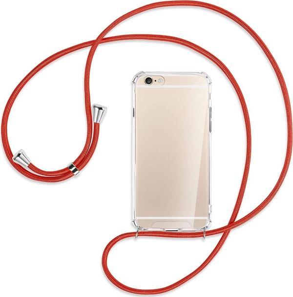Teknomoda Apple Iphone 6 / 6s Kılıf Boyun Omuz Askılı Ipli Anti Şok Köşe Korumalı Şeffaf Silikon - Image 1