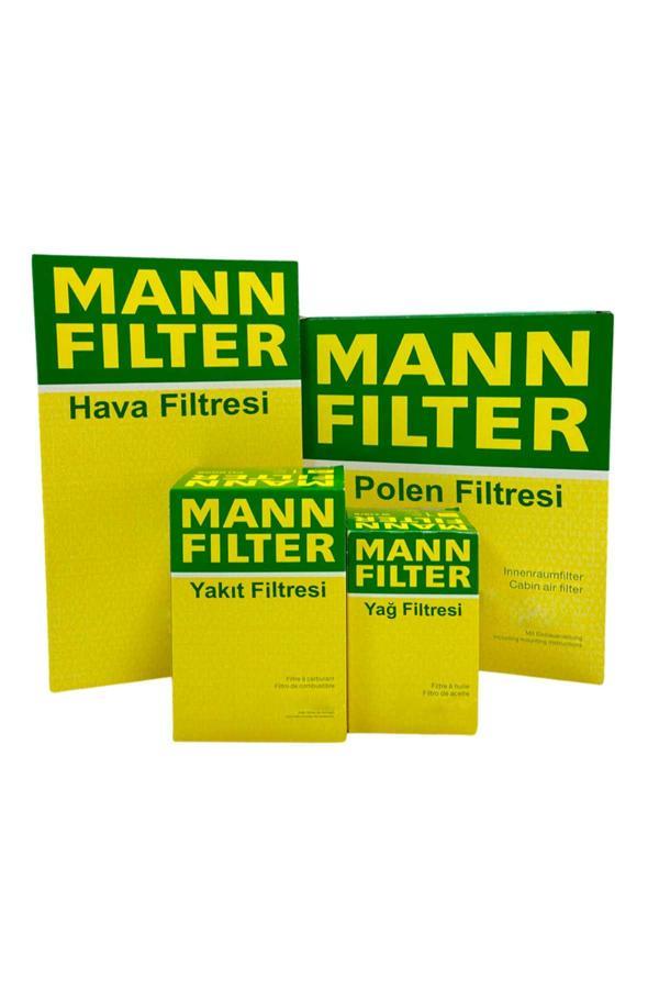 Ford Connect 1.5 EcoBlue Dizel Manuel MANN Filtre Seti 2018- Hava+Yağ+Yakıt+Standart Polen - Image 1