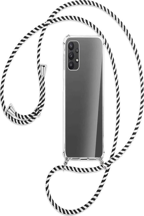 Teknomoda Samsung Galaxy A53 Uyumlu Kılıf Boyun Omuz Askılı Ipli Şeffaf Silikon - Image 1