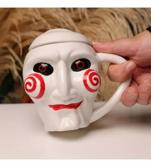 Saw 3D Seramik Kupa Bardak Kapaklı CL-K37 – ConsoleX Lisanslı Film Ürünü - Image 1