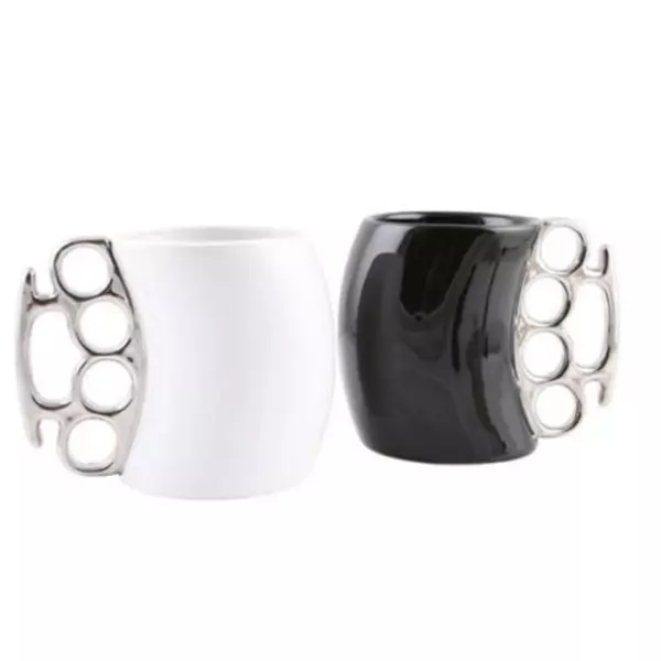 Koleksiyon Tasarımlı Seramik Kupa - Beyaz CL-K64 - Image 1