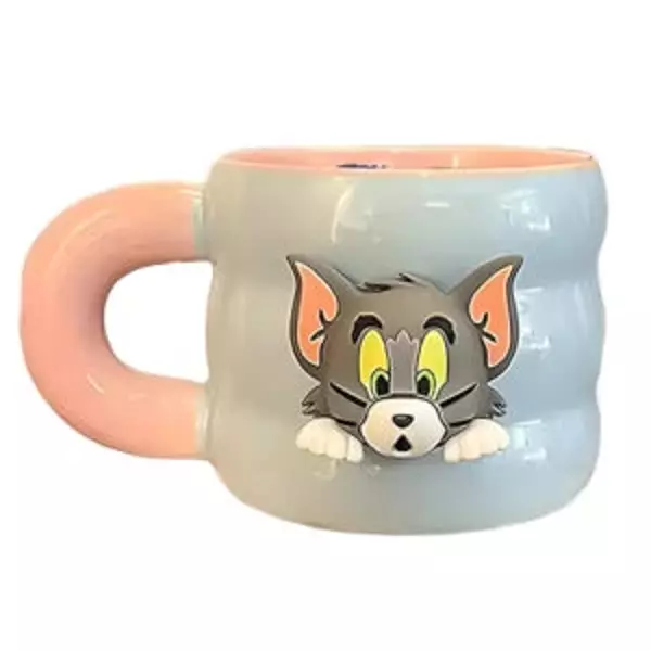Tom ve Jerry 3D Seramik Kupa Bardak – Tom Desenli CL-779 - Image 1