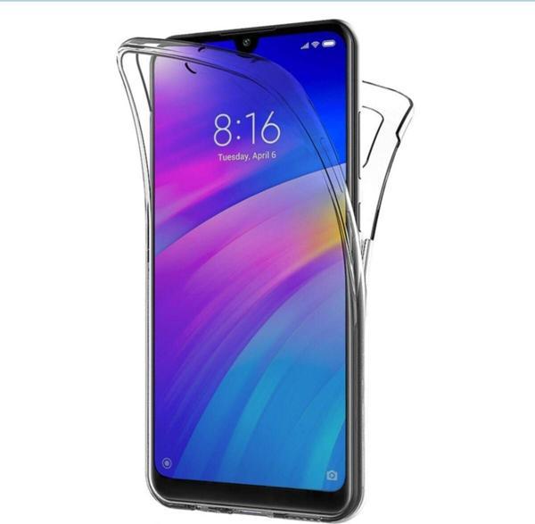 Teknomoda Xiaomi Redmi 7 360 Derece Kılıf Silikon Şeffaf Ön Arka - Image 1
