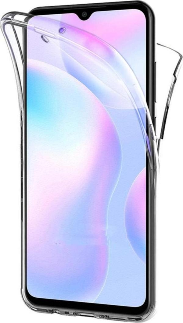 Teknomoda Xiaomi Redmi 9a 360  Uyumlu Kılıf Şeffaf Ön Arka Silikon - Image 1