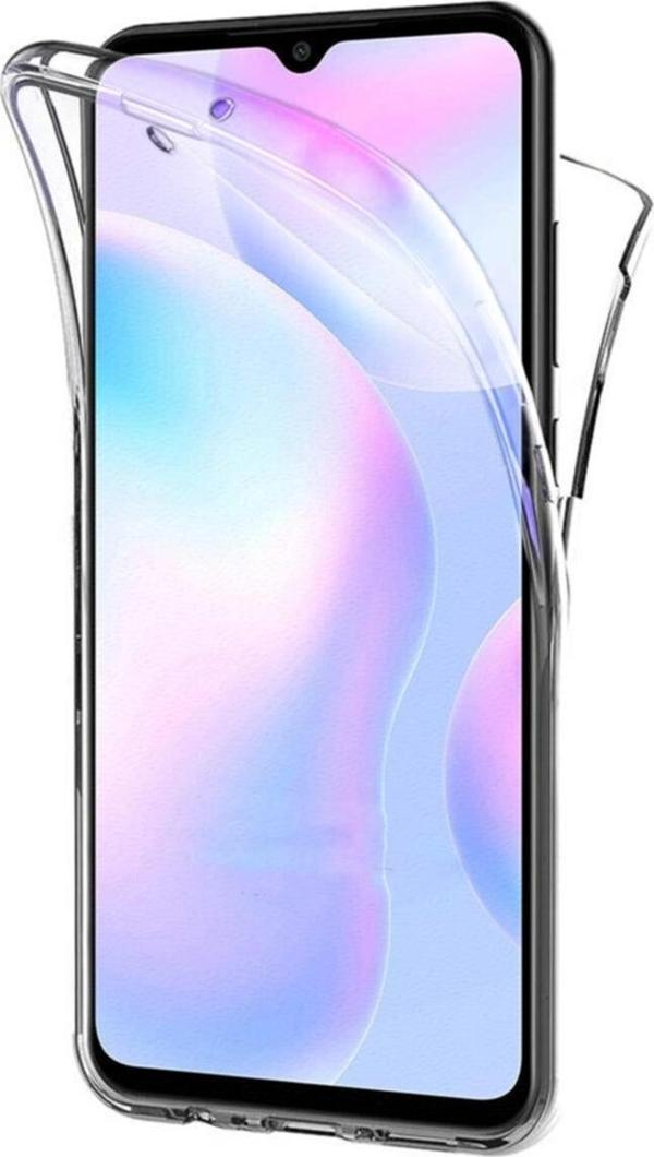 Teknomoda Xiaomi Redmi 9c 360 Kılıf Şeffaf Ön Arka Silikon - Image 1