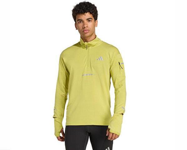 adidas Adi365 Warmhz M Erkek Sarı Koşu Çeyrek Fermuarlı Üst JM5725 - Image 1
