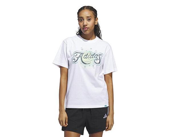 adidas W Airbrush T Kadın Günlük Tişört JM1798 Beyaz - Image 1