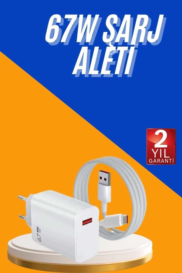 67W Hızlı Şarj Yüksek Voltaj Korumalı Type C Şarj Adaptörü - Image 1