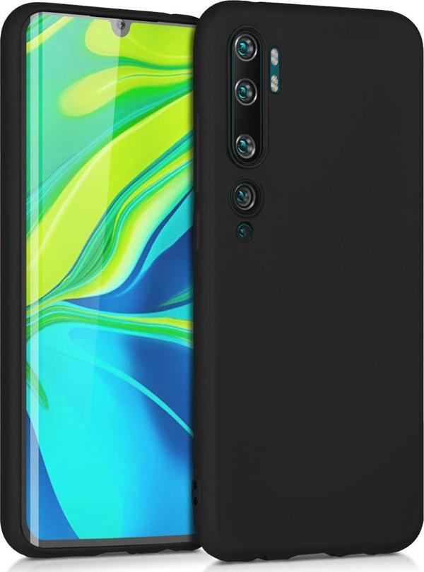 Microsonic Matte Silicone Xiaomi Mi Note 10 Pro Kılıf Siyah - Image 1
