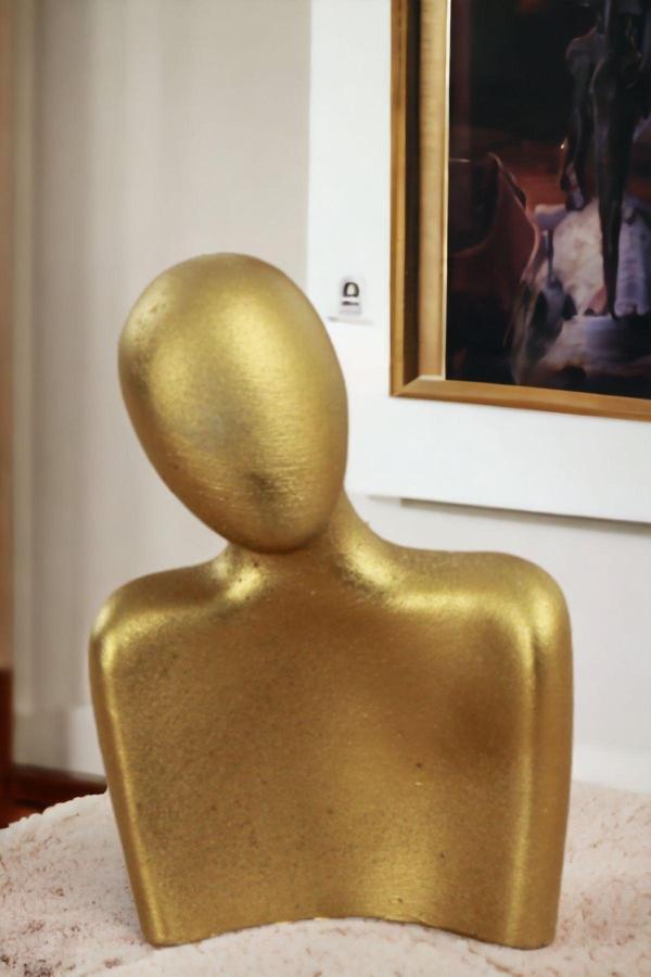Biblo Heykel İnsan Silüeti Orta Boy Altın Model 9 - Image 1