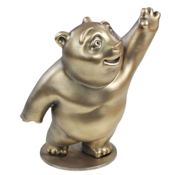 Dekoratif Ayı Biblo Heykel El Yapımı Sevimli Hediyelik Süs Eşyası Model Tasarım Ürünü - Image 1