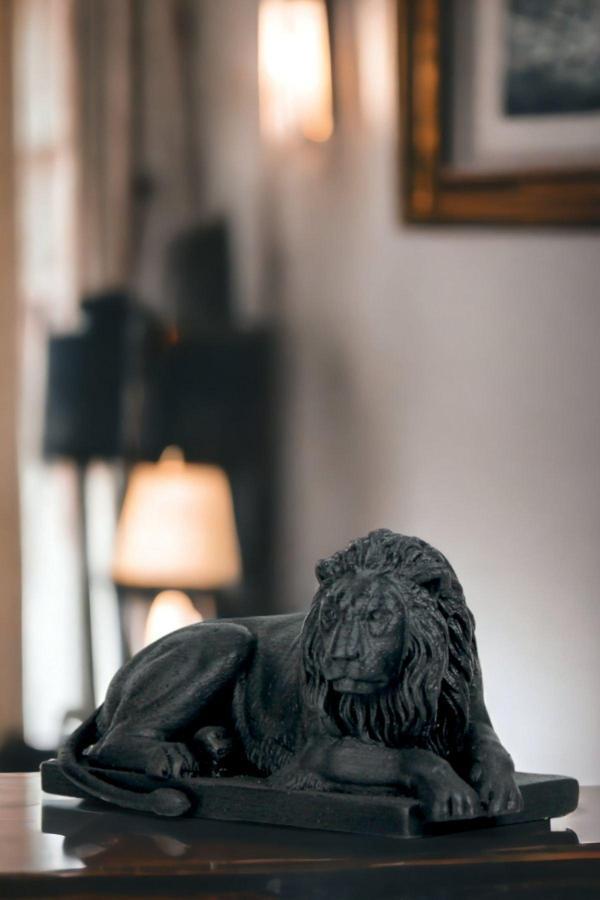 Biblo Dekoratif Heykel Aslan Biblosu Altın Eskitme Model 3 - Image 1