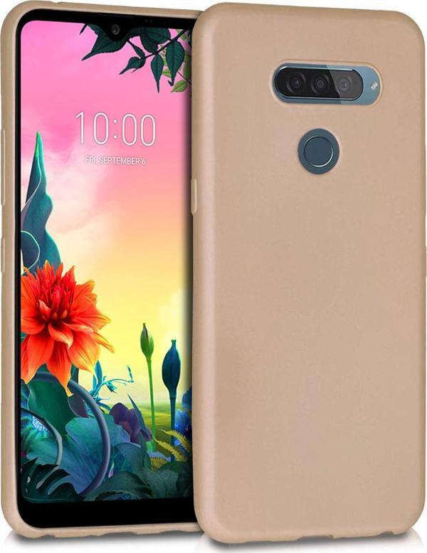 Microsonic Matte Silicone LG K50s Kılıf Gold - Image 1