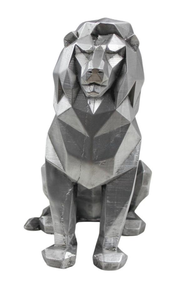 Dekoratif Aslan Biblo Heykel El Yapımı Hediyelik Süs Eşyası Poly Model Tasarım Ürünü - Image 1