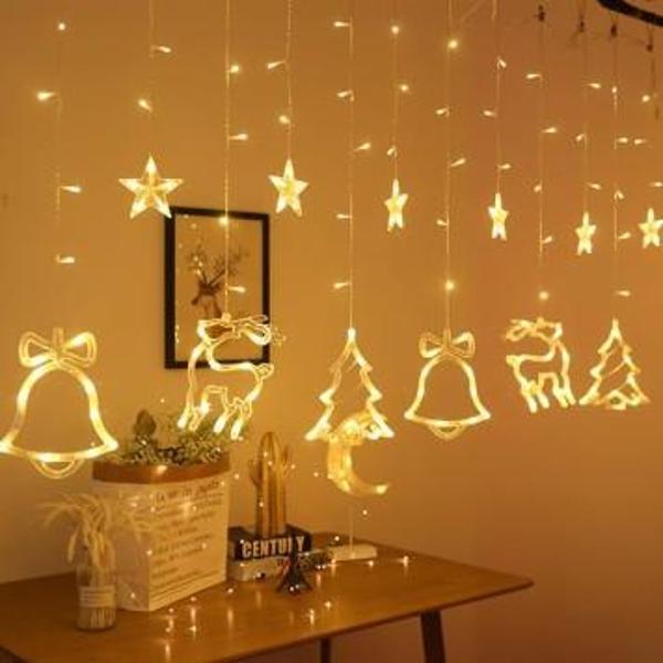 3m 6 Sıra Şekilli Perde Led Işık Gün Işığı - Image 1