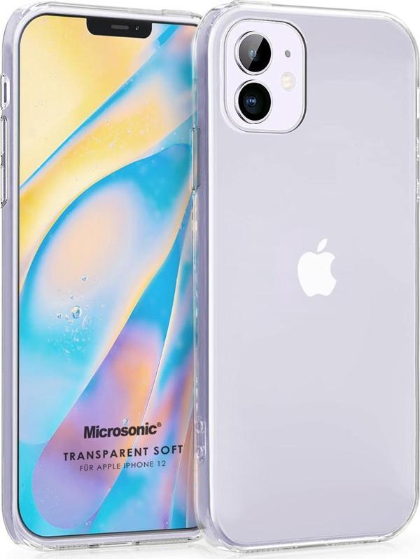 Microsonic Apple iPhone 12 Mini Kılıf Transparent Soft Beyaz - Image 1