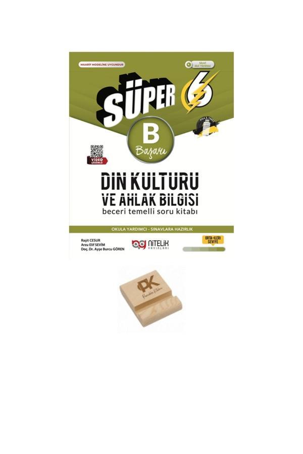 Nitelik 6. Sınıf Süper B Serisi Din Kültürü ve Ahlak Bilgisi Soru Bsankası + Telefon Standı - Nitelik Yayınları - Image 1