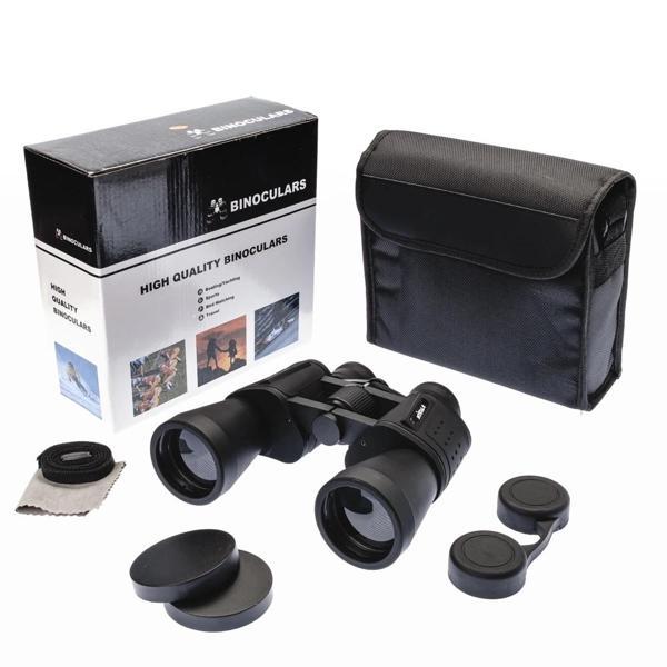 10×50 – Geniş Ön Mercekli Profesyonel El Dürbünü – 1000m/56m – Siyah - Image 1