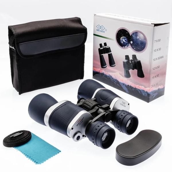 Breaker 7x50 Güneş Filtreli Profesyonel El Dürbünü 1000m/56m – Mavi - Image 1