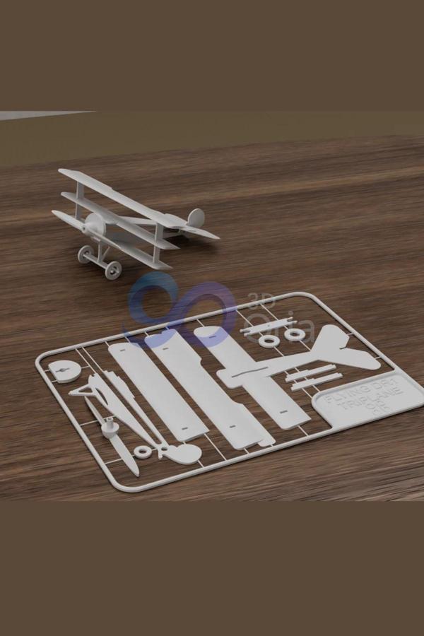 3DOria Eski Tip Savaş Uçağı Maket & Biblo & Özel Tasarım Kendin Yap - Biblo - Image 1