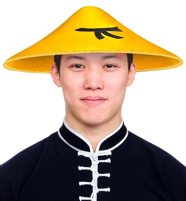 Uzak Doğu Asyalı Çin Japon Şapkası Sarı Renk - Image 1