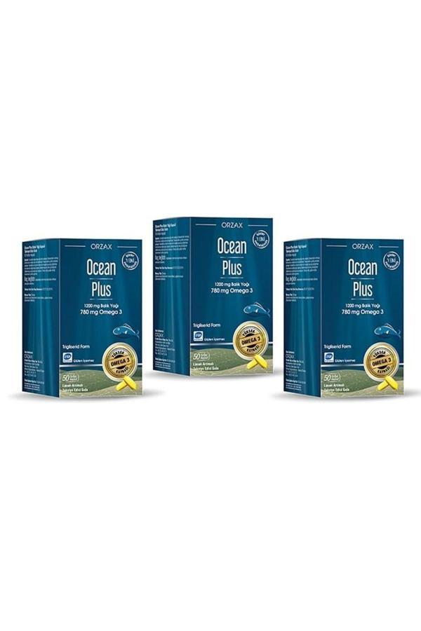 Ocean Plus 1200 mg 50 Kapsül Balık Yağı 3 ADET - Image 1