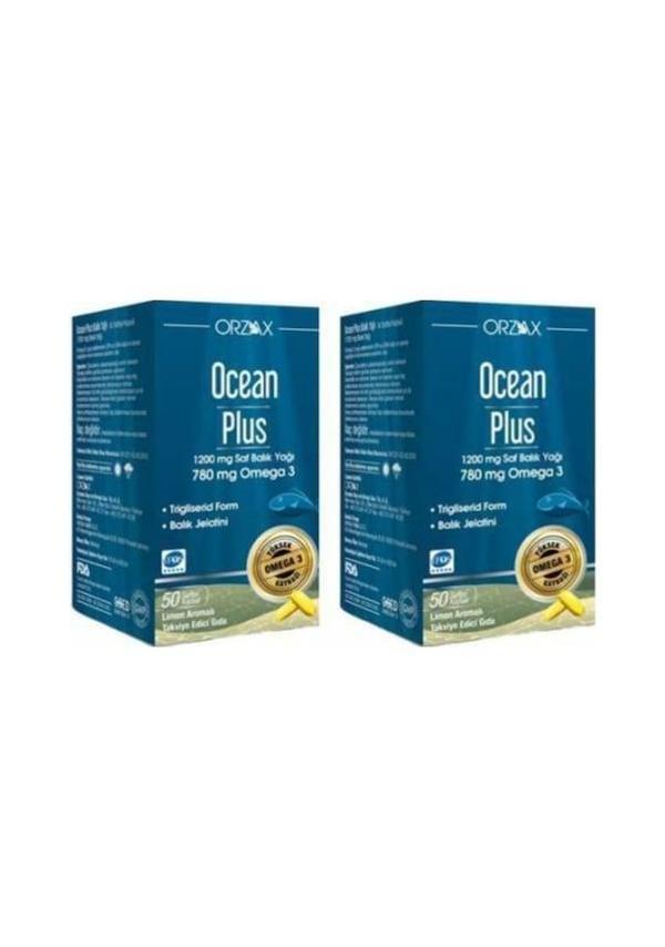 Plus 1200 Mg Omega 3 Saf Balık Yağı 50 Kapsül 2'Li Paket - Image 1