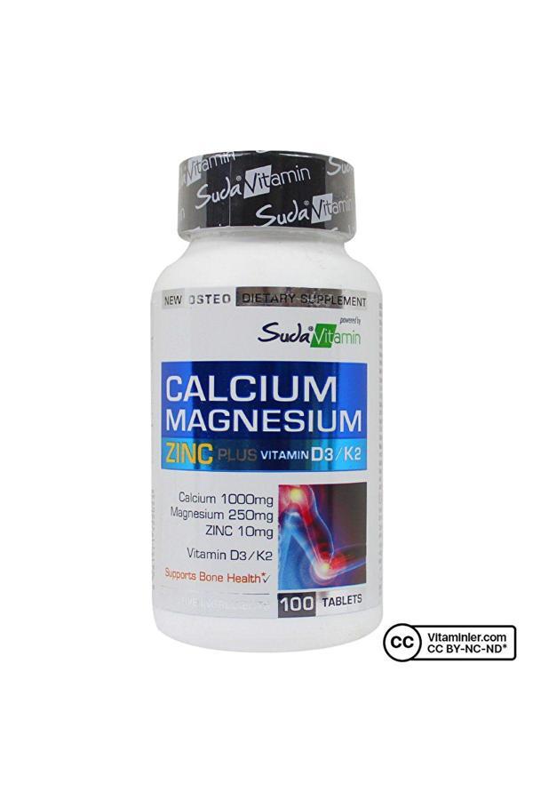 Suda Vitamin Calcium Magnesium Zinc Plus 100 Tablet - AROMASIZ - Image 1