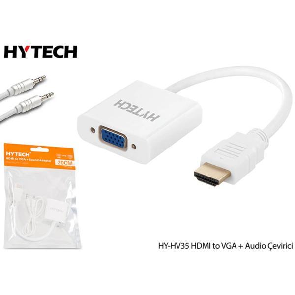 HYTECH HY-HV35 HDMI to VGA + Audio Çevirici - Image 1