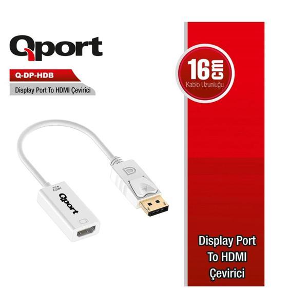 QPORT DISPLAY to HDMI ÇEVİRİCİ (Q-DP-HDB) - Image 1