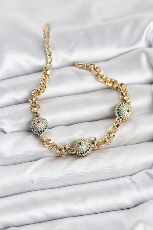 Xuping VIP Nazarlı Gold Renk Bileklik - EBJ251201W38343 - Image 1