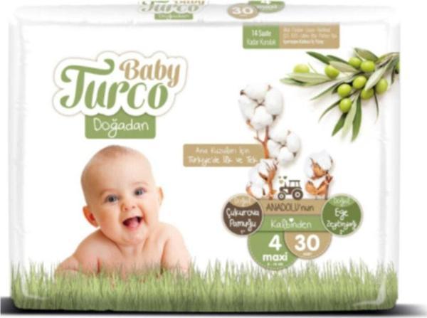Baby Turco Doğadan 4 Numara Maxi 30 Adet - Image 1