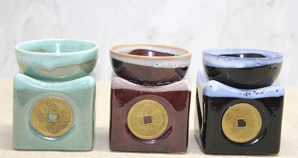 Büro Ev Ofis Hediyesi için Seramik Yapım Buhurdanlık - Image 1