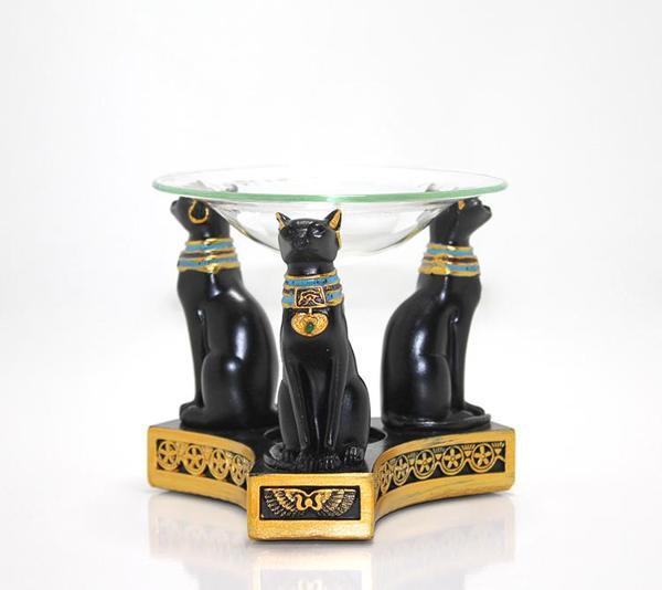 Büro Ev Ofis Hediyesi için Polyester Mısır Kedisi Buhurdanlık - Image 1