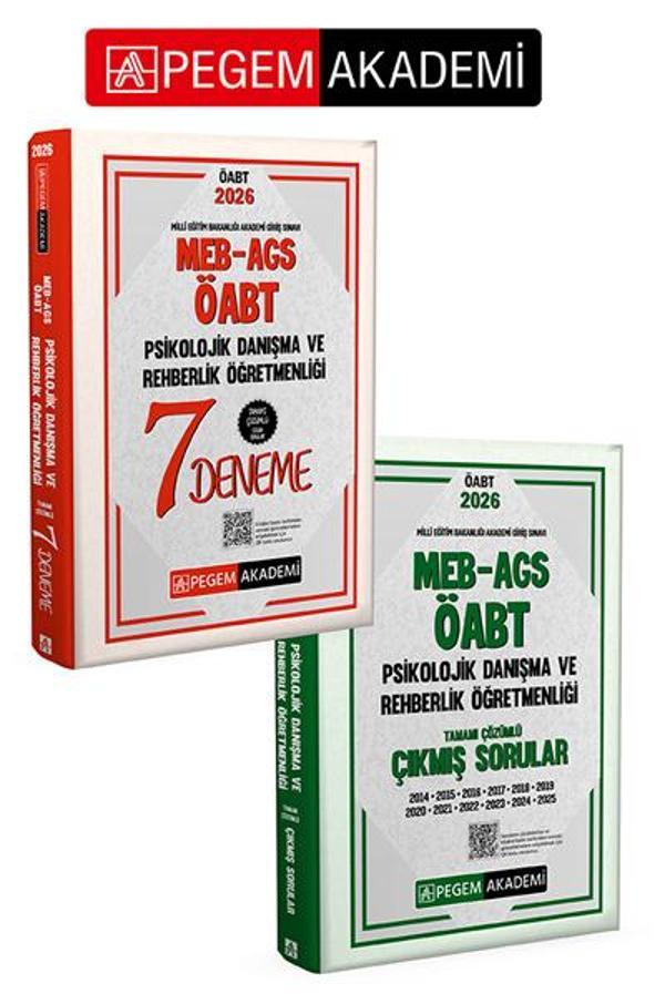 PEGEM AKADEMİ 2026 MEB AGS ÖABT Psikolojik Danışma ve Rehberlik Öğretmenliği Tamamı Çözümlü Çıkmış S - Pegem Akademi Yayıncılık - Image 1