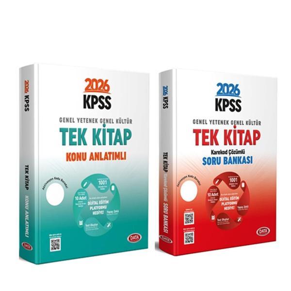 Data Yayınları 2026 KPSS Genel Yetenek Genel Kültür Konu ve Soru Bankası Seti 2 Kitap - Data Yayınları - Image 1