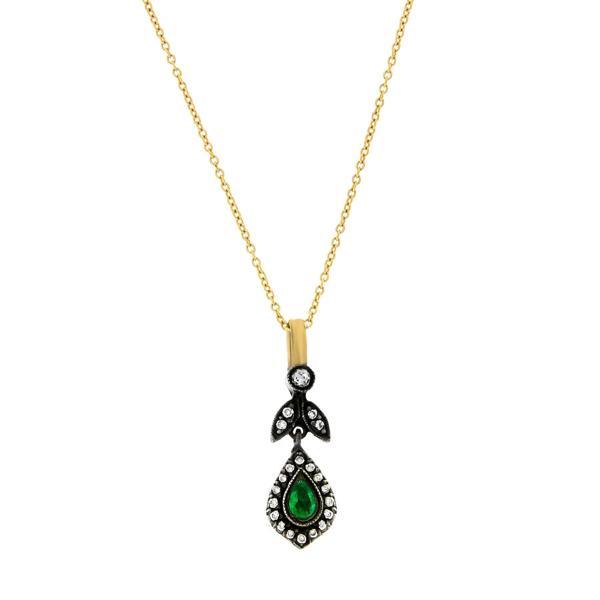 0,42 Ct Elmas Yakut  Kolye - Image 1