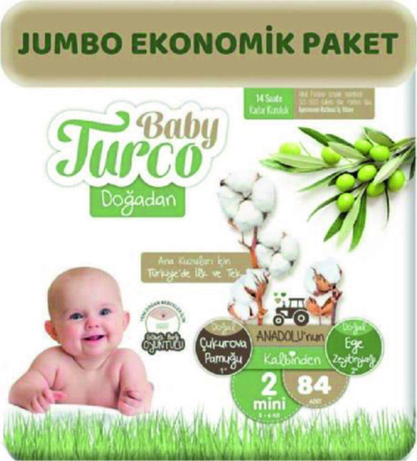 Baby Turco Doğadan Hesaplı Paket 2 No 84'Lü - Image 1