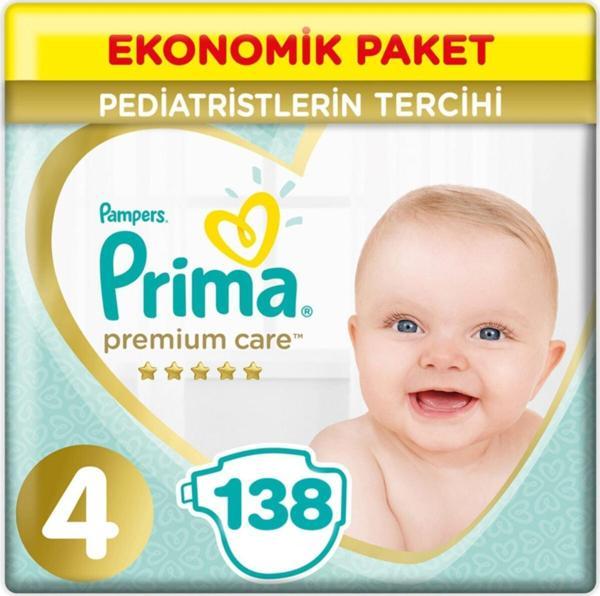 Prima Premium Care 4 Beden Ekonomik Paket 9 - 14 Kg (3*46) 138 Adet - Image 1